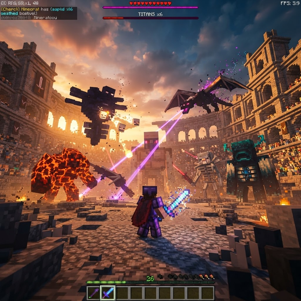 Imagem promocional do mod Arena dos Titãs
