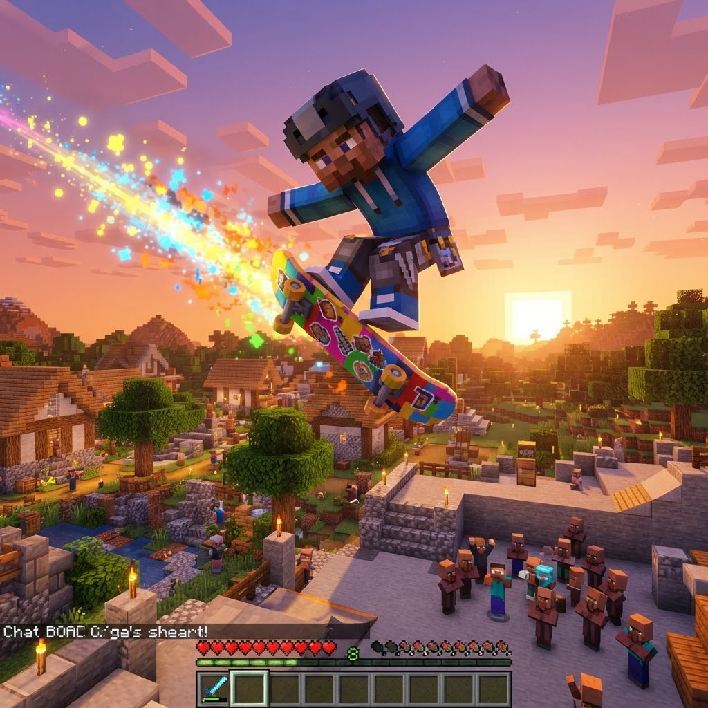Imagem promocional do mod Skate Hihi Levei Vantagi